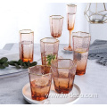 custom Orange water wine glass drinking glasses set